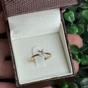 Solitário em ouro 18k