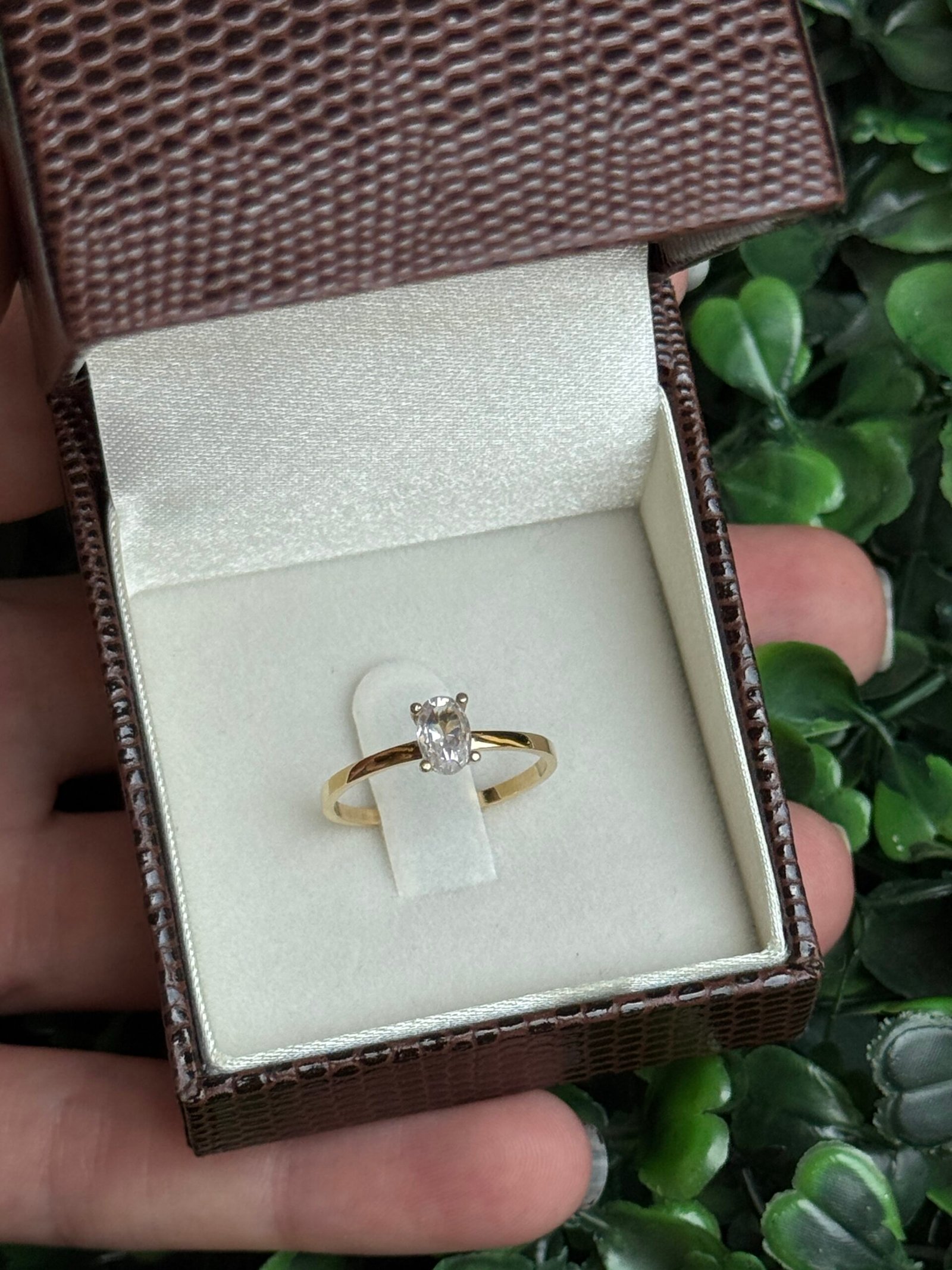 Solitário em ouro 18k