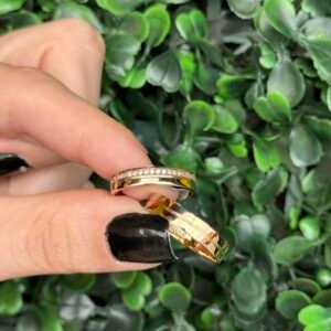Par de aliança 4mm em ouro