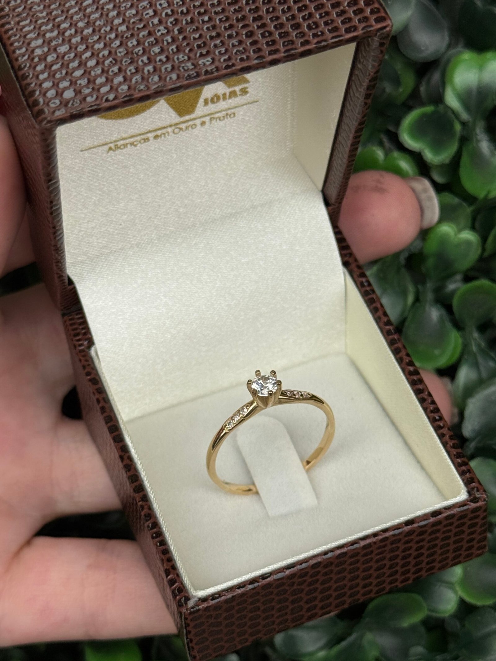 Solitário em ouro 18k - Imagem 5