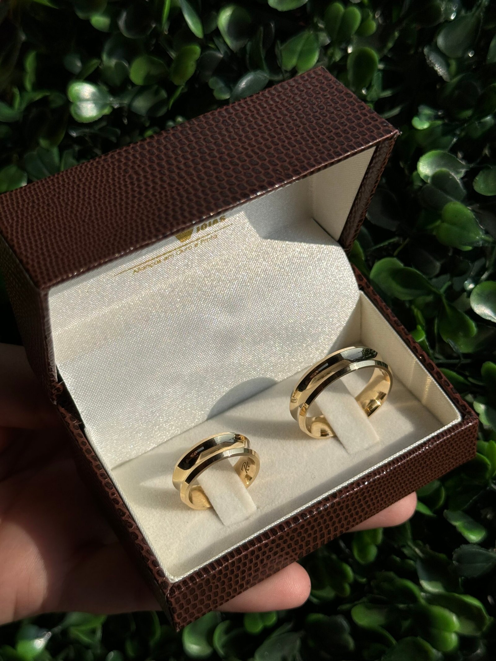 Par de aliança 6mm em ouro - Imagem 8