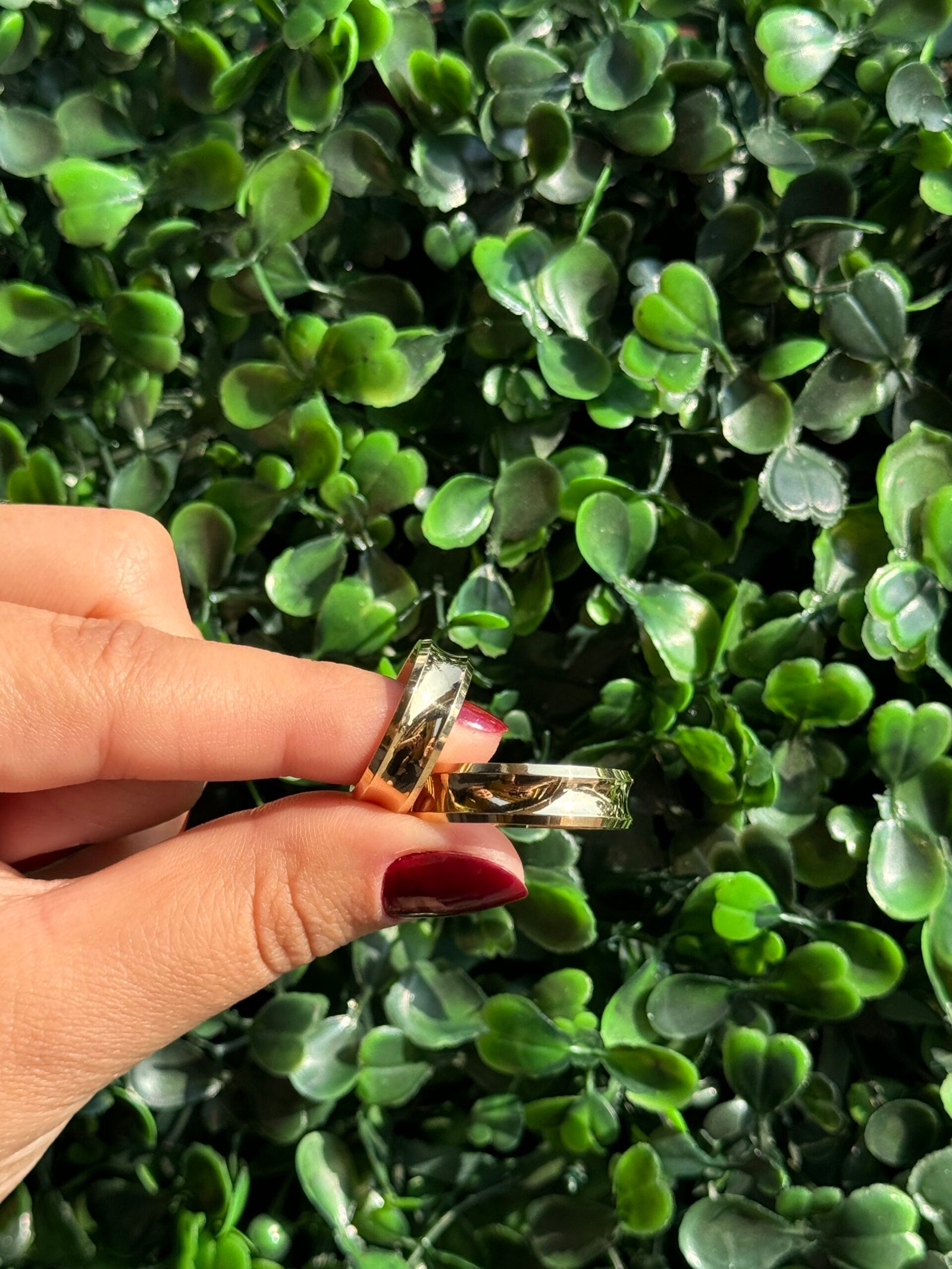 Par de aliança 6mm em ouro - Imagem 4