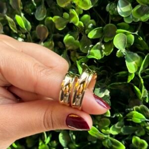 Par de aliança 6mm em ouro