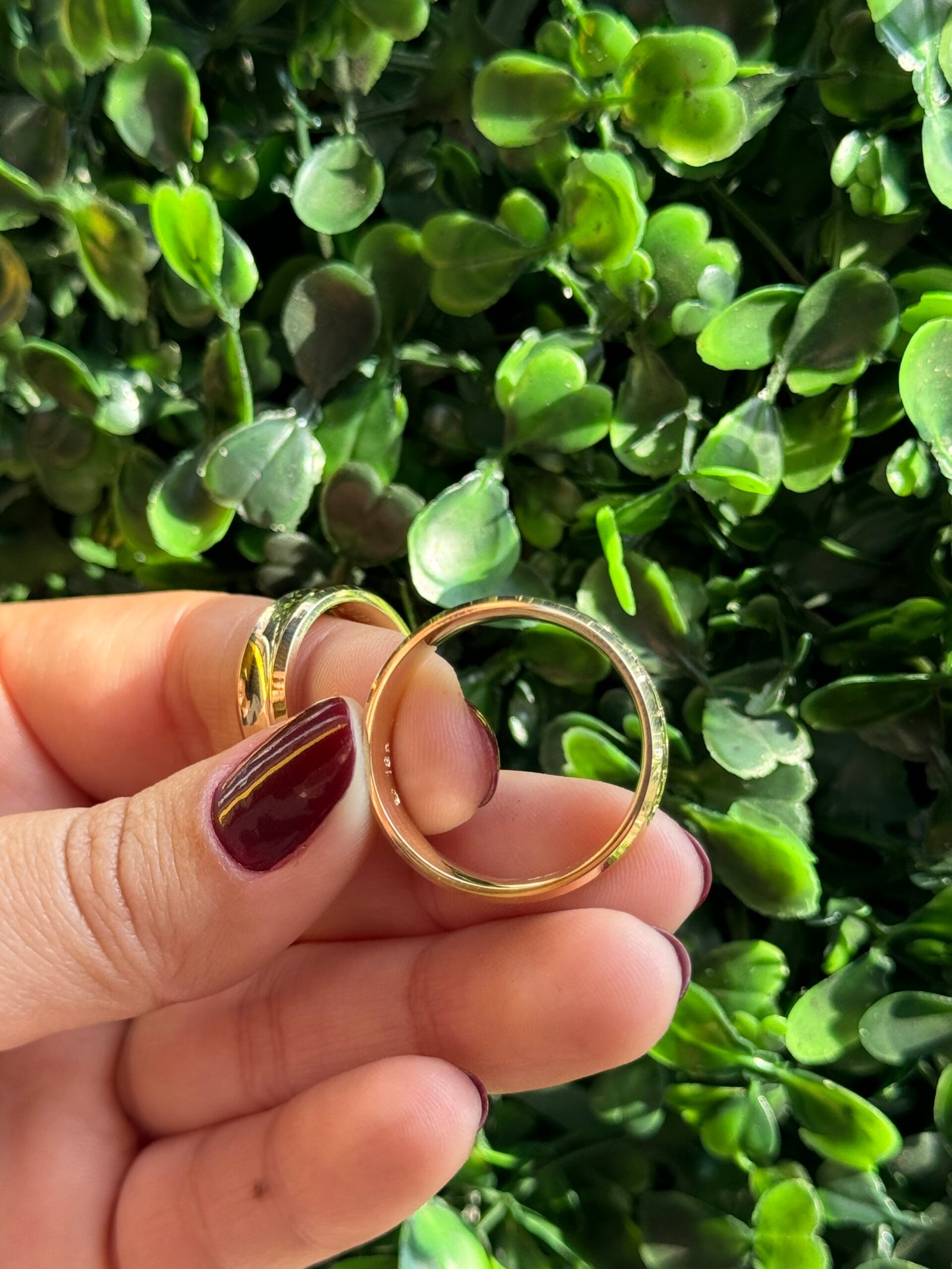 Par de aliança 6mm em ouro - Imagem 3
