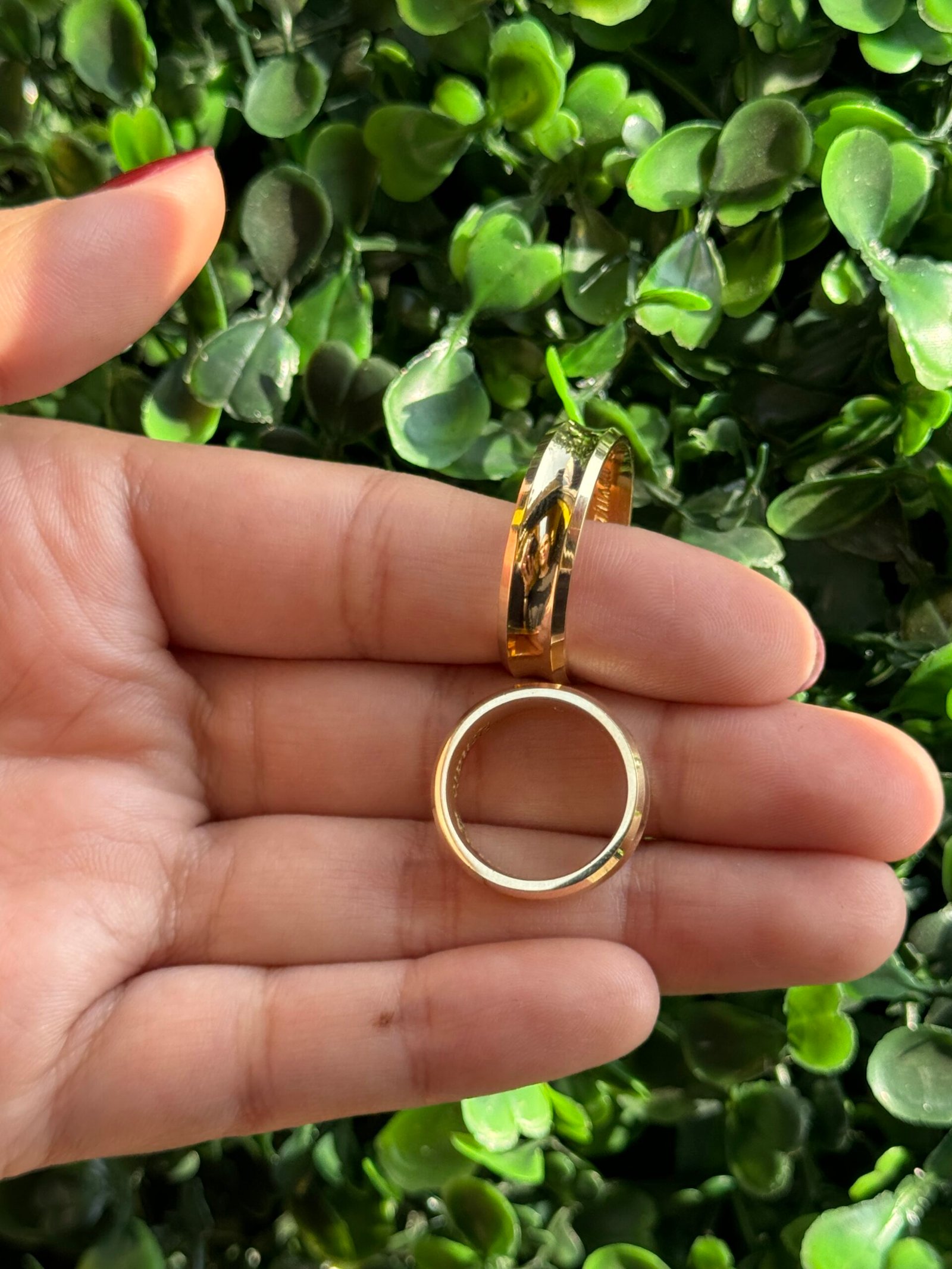 Par de aliança 6mm em ouro - Imagem 2